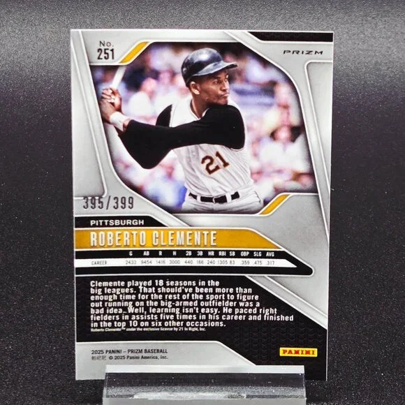 Roberto Clemente Orange Pulsar Pink Ice Gold A&G 395/399 Pittsburgh Pirates Star - Picture 3 of 7